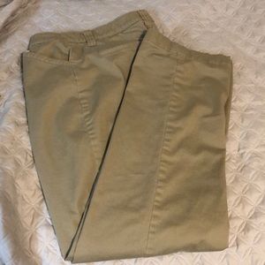 L.L. Bean khakis w flannel lining 12T